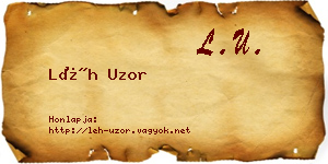 Léh Uzor névjegykártya